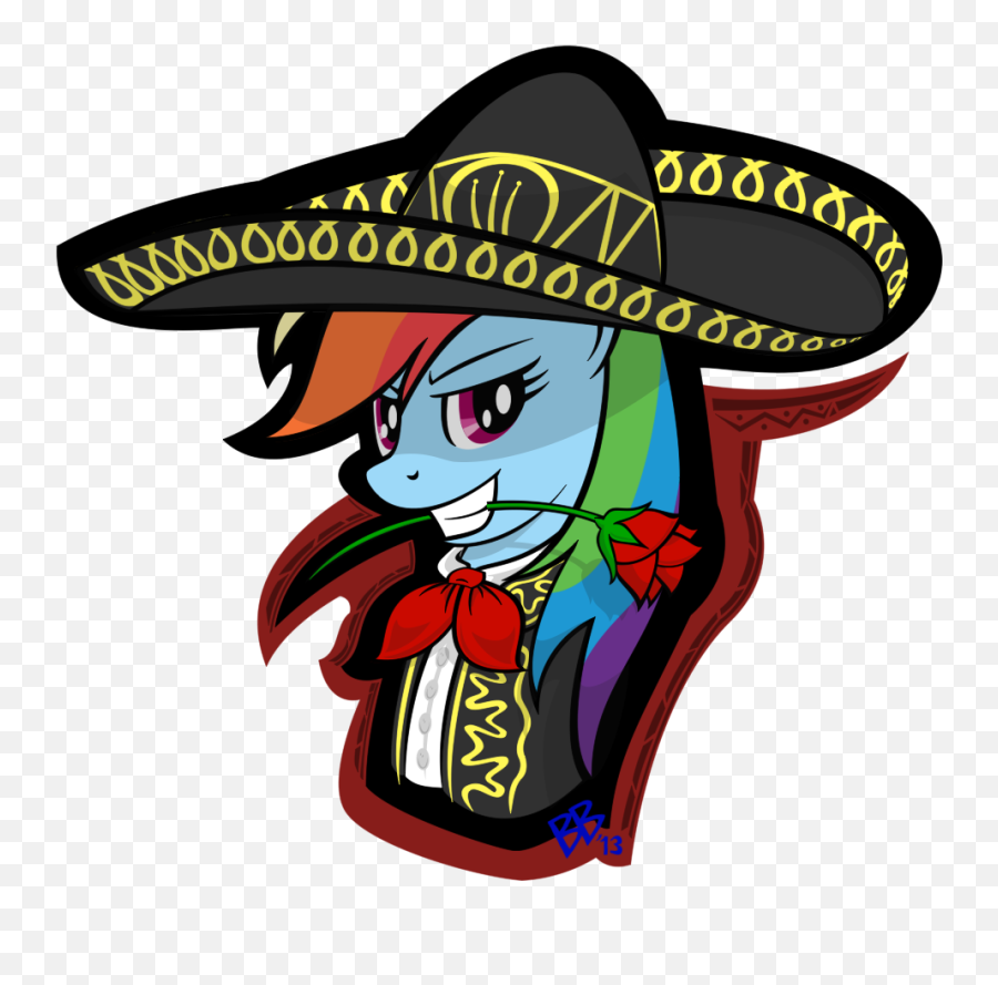 Mariachi Rainbow Dash Safe Solo - My Little Pony Mexican Png,Mariachi Png