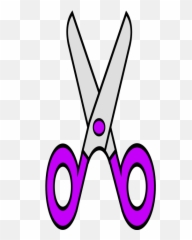 Download Scissors Purple Education Supplies Free - Clipart Pink png