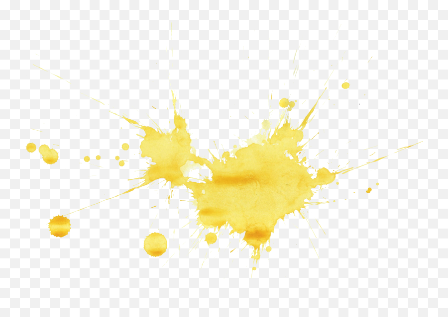 20 Yellow Watercolor Splatter - Illustration Png,Yellow Background Png