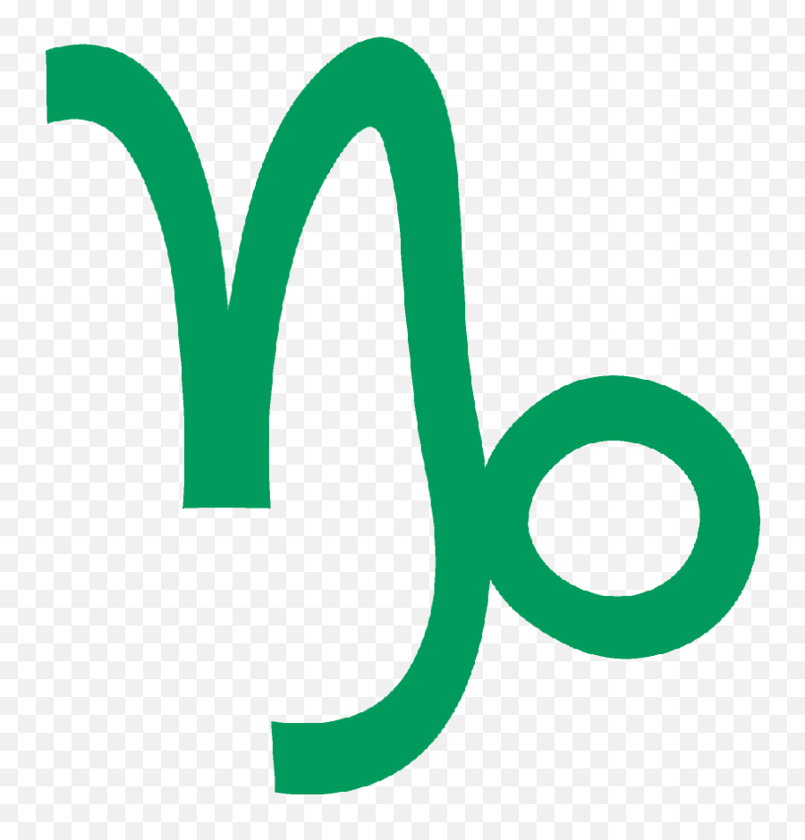 Capricorn Transparent Background - Capricorn Symbol Green Png,Capricorn Png