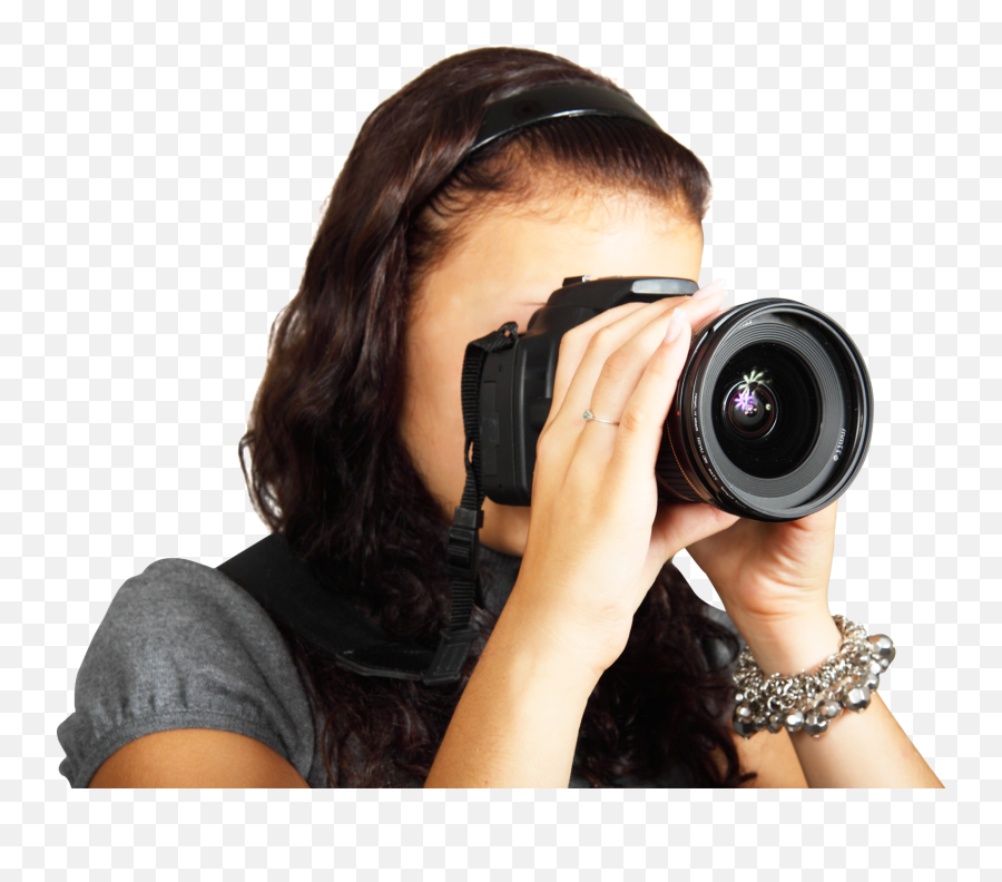 Young Female Photographer Taking Photos - Photography Png,Photograph Png