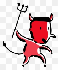 Download Vector Illustration Of Demonic Businessman Devil - Satan Cartoon Transparent png