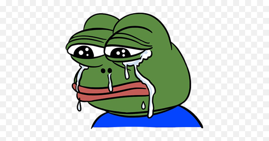 Download Pepe Sad Crying Png - Pepe Cry Png,Pepe Transparent Background