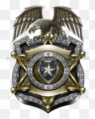 Police Badge Production Ready Artwork For T - Shirt Printing png