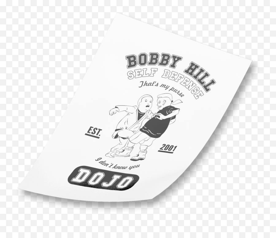 Bobby Hill Self Defense Dojo Sticker Png