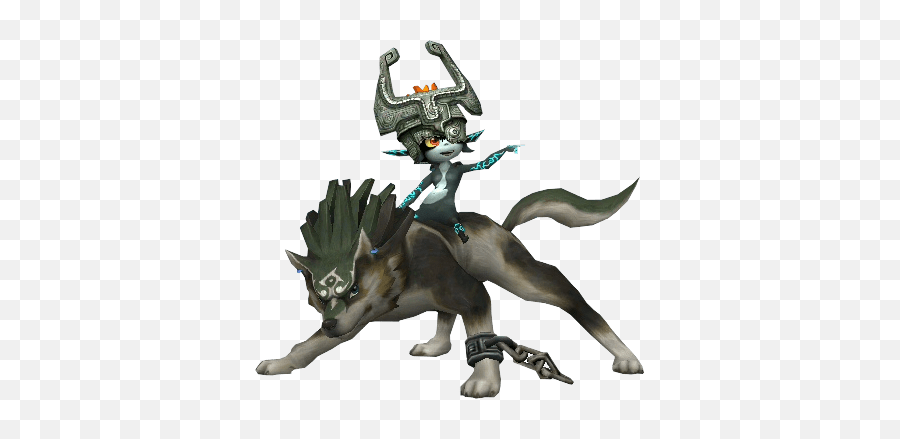 Download Hd Wolf Link Midna Anime Zelda - Midna And Wolf Link Png,Midna Png