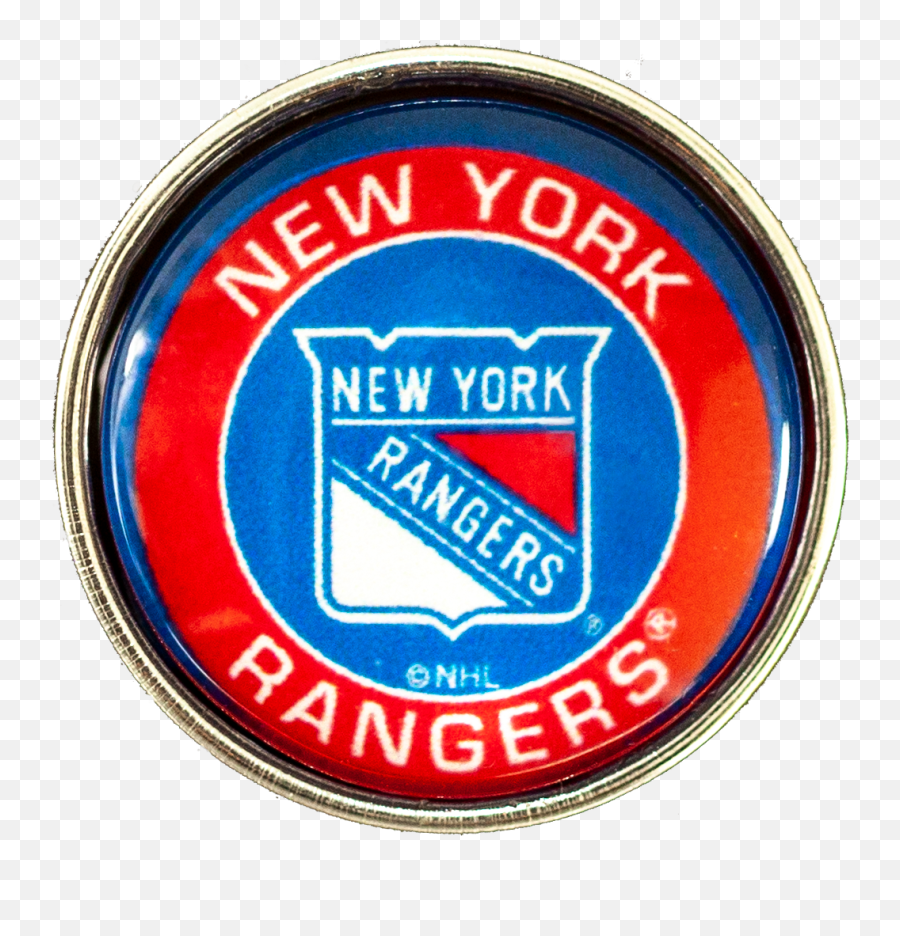 20mm New York Rangers Nhl Hockey Snap Charm Tropicaltrinkets Png Logo