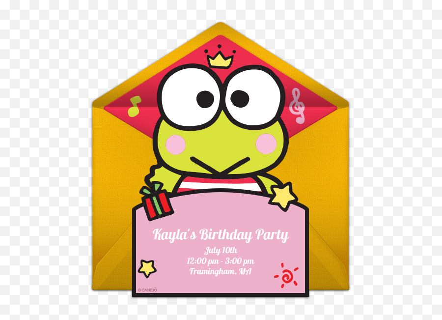 Keroppi Online Invitation - Punchbowlcom Keroppi Chineses New Year Png ...