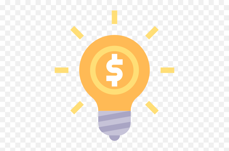 Idea Thought Innovation Dollar - Light Bulb Png,Innovation Light Bulb Icon