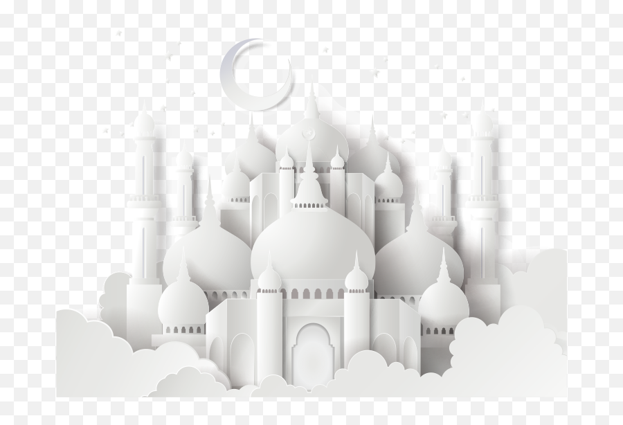 Download Ahmed Sultan Mosque Illustration Castle Disney - White Mosque Vector Png,Disney Castle Transparent Background