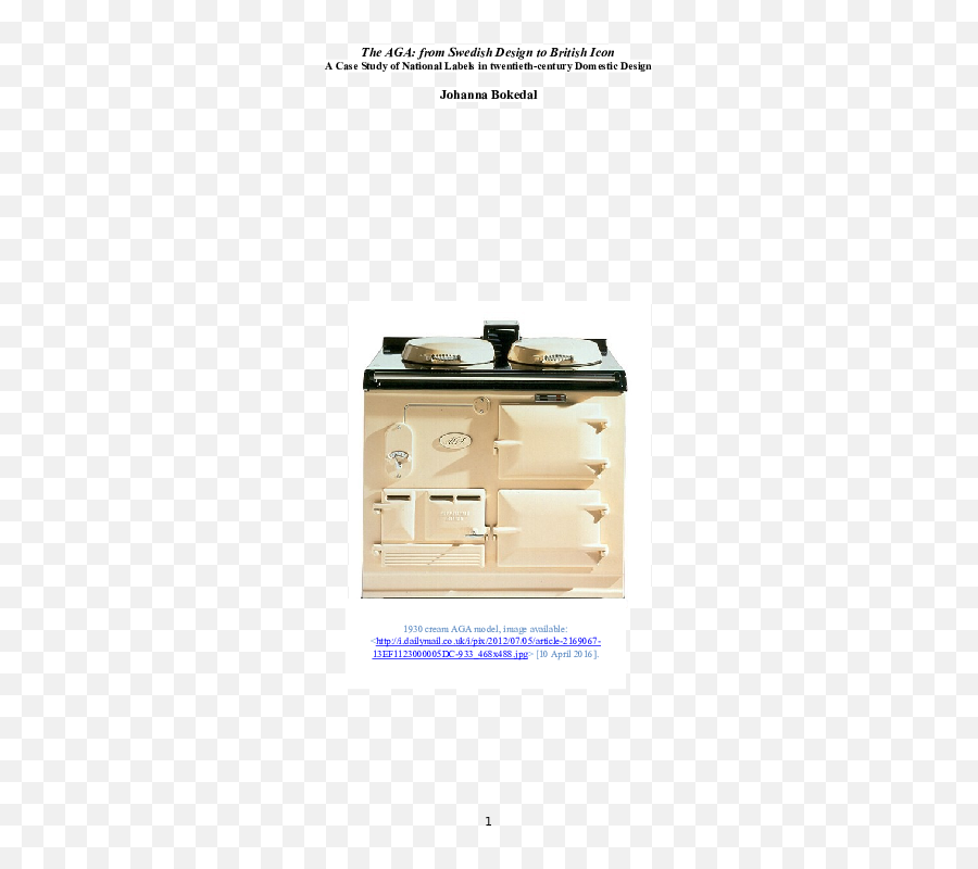 Doc The Aga From Swedish Design To British Icon - A Case Vertical Png,Swedish Icon