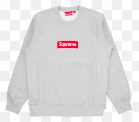 Box Logo Crewneck - Supreme Sweater Png