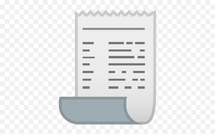 Receipt Emoji - Receipt Emoji Png,Purchase Invoice Icon Png