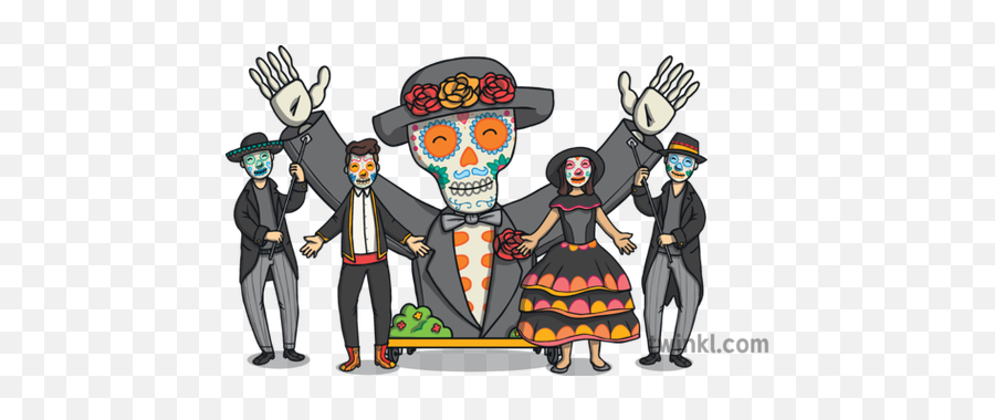 Ks1 Day Of The Dead Word And Picture Powerpoint - Cartoon Png,Day Of The Dead Png