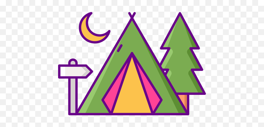 Camp - Free Travel Icons Language Png,Camping Icon