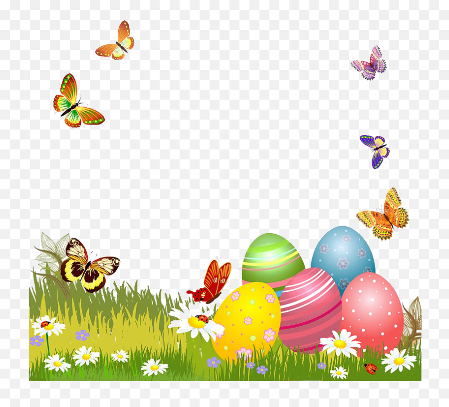 Easter Frame Png Transparent Picture - Happy Easter 2020 Family And Friends,Easter Frame Png