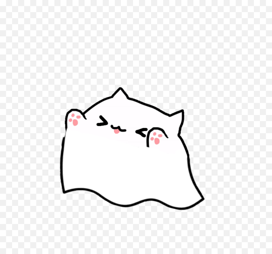 Bongocat Ghost Png Cute Ghostpng - Bongo Cat Ffxiv,Ghost Png Transparent
