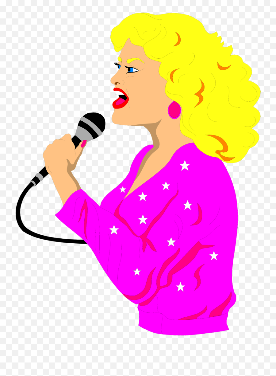 Karaoke Clipart Studio Microphone - Clipart Singer Transparent Png,Microphone Transparent Background