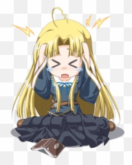 Download Chibi Cute Asia Headache - Anime Png,Headache Png