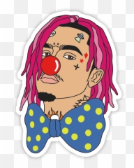 Clown Nose Png - Lil Pump Clown Sticker,Lil Pump Png