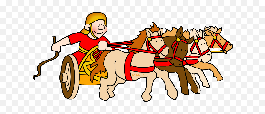 Rome Clip Art - Chariot Racing In Ancient Rome Png,Chariot Png