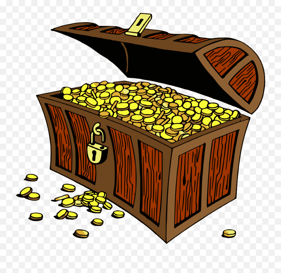 Download Treasure Png File - Cartoon Treasure Chest Png,Treasure Png
