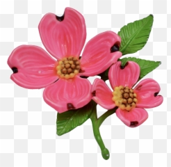 Download Bright Pink Enamel Dogwood - Pink Dogwood Flower Png,Dogwood Png
