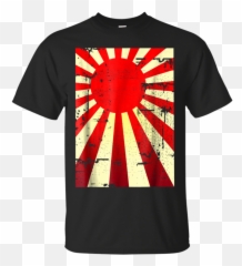 Japanese Rising Sun Png - Rising Sun Flag Distressed Look Rising Sun Flag Sticker,Japanese Flag Png