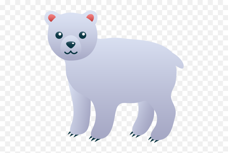 Cute Polar Bear Clipart - Polar Bear Animals In Winter Clipart Png,Polar Bear Transparent Background