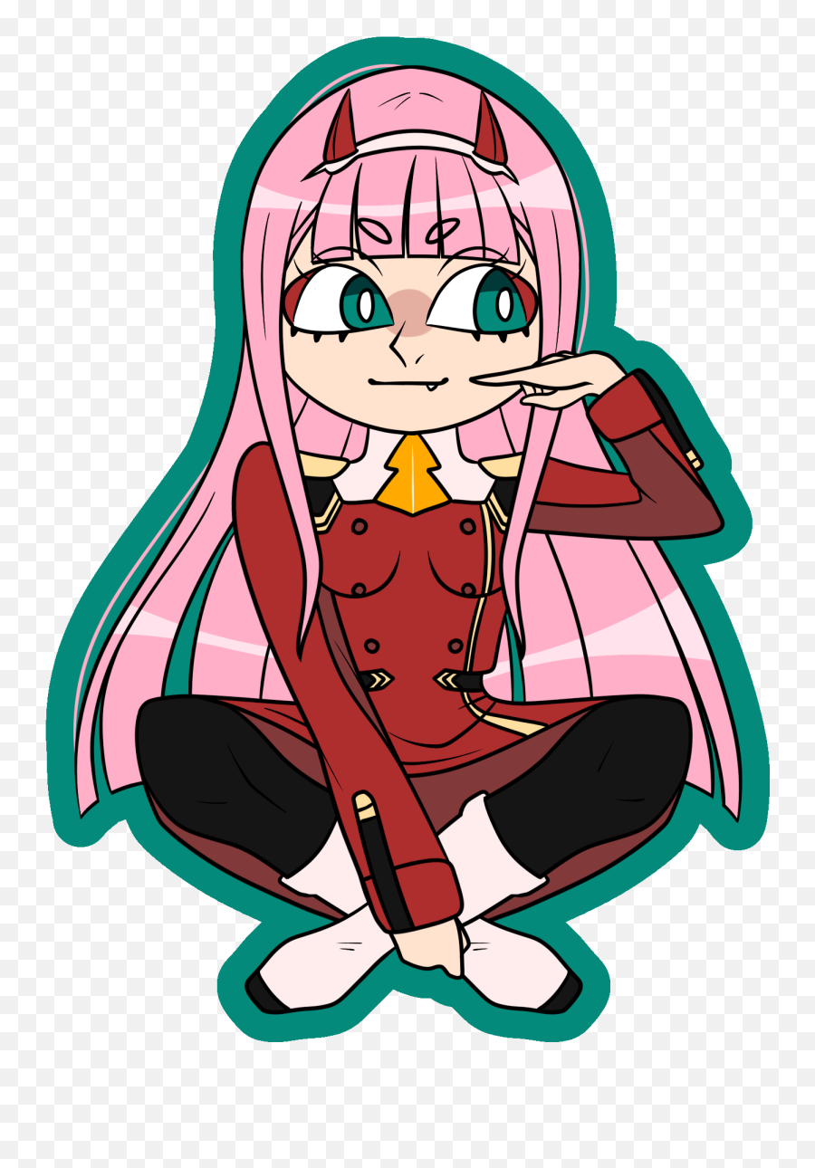 Zero Two Darling In The Franxx Charm - Cartoon Png,Zero Two Png