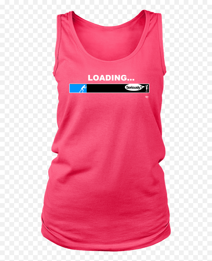 Loading Bar Funny Ladies Tank - Mommy Shark Full Size Png Sleeveless Shirt,Loading Bar Png