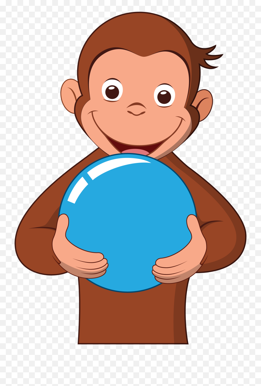 Curious George Wallpapers - Curious George With A Ball Png,Curious George Png