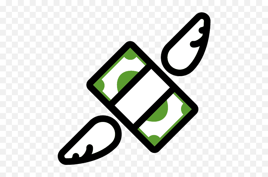 Money With Wings Emoji Clipart - Billete Con Alas Vector Png,Money Emoji Png