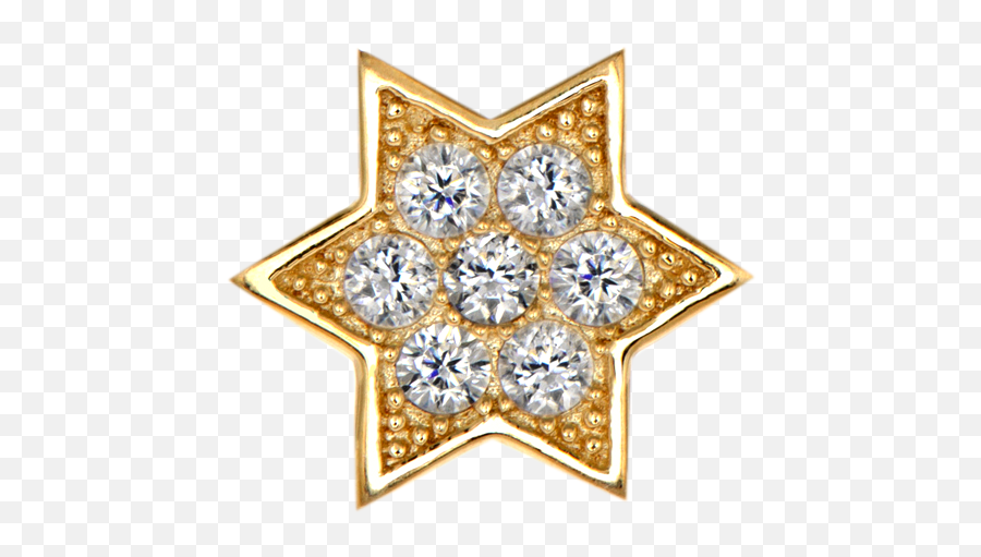 Star With Dimond Png Image Free Download - Gold,Golden Star Png