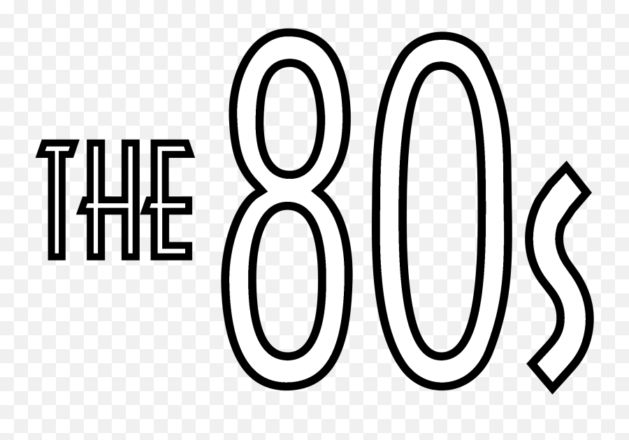 The 80u0027s Logo Png Transparent U0026 Svg Vector - Freebie Supply 80s Black And White,80s Png