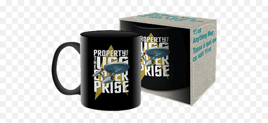 Download Property Of Uss Enterprise Mug - Star Trek Mug Png,Star Trek Enterprise Png