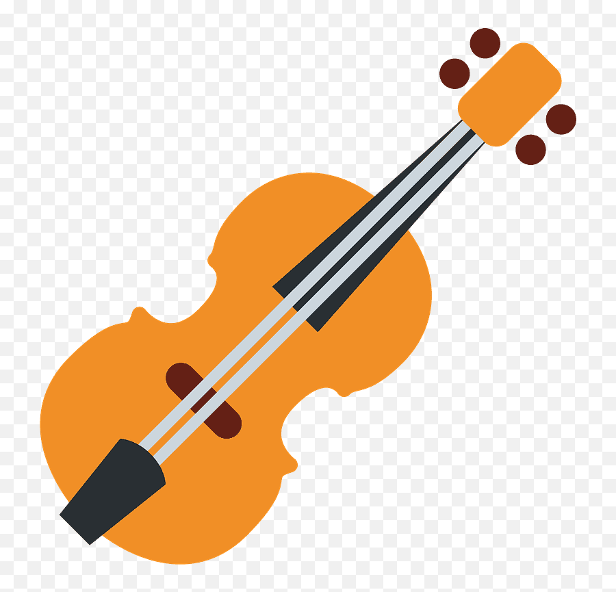 Violin Emoji Clipart Free Download Transparent Png Creazilla - Violin Clipart,Violin Png