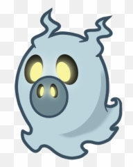 Download Floating Whisper Ghost Mascot - Angry Birds Ghost Angry Bird Epic Pigs Png,Pig Emoji Png