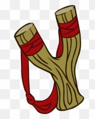 Club Clipart Weapon - Slingshot Clipart Transparent Png,Slingshot Png