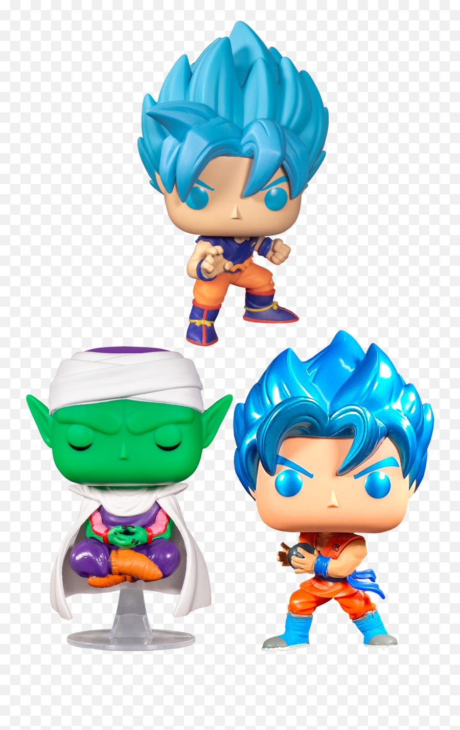 Funko Pop Dragon Ball Super - Ssgss Goku Kamehameha Bundle Set Of 3 Ssgss Goku Kamehameha Funko Pop Png,Kamehameha Png