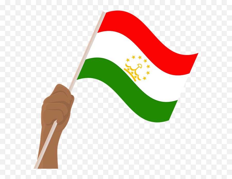 Flag Iran Tajikistan Afghanistan - Iran Flag Transparent Waving Png,Iran Flag Png