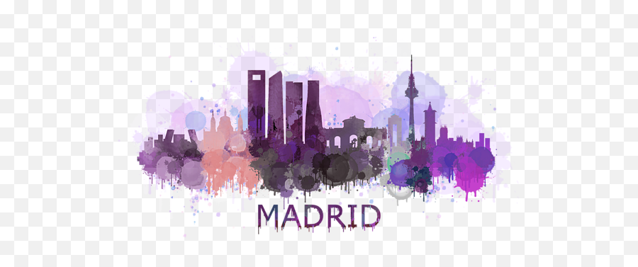 Madrid City Skyline Hq Transparent - City Madrid Skyline Png,City Skyline Transparent
