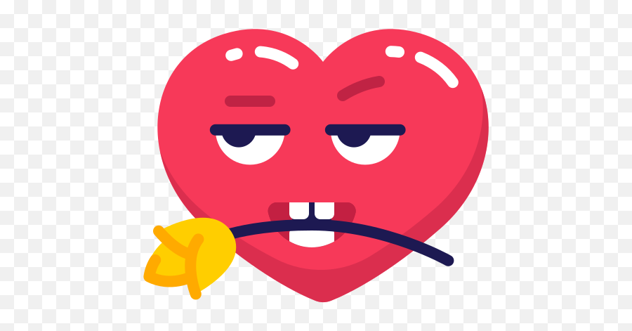 Flower Heart Seduce Emoji Emo Free Icon Of Mrvalentine - Seduce Icon Png,Transparent Flower Emoji