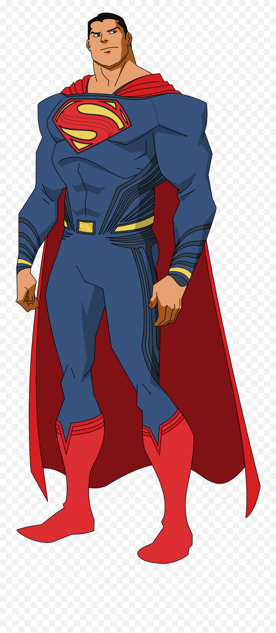 Batman Superman Png Svg Library Stock - Superman Bvs Cartoon Superboy As Superman,Super Man Png