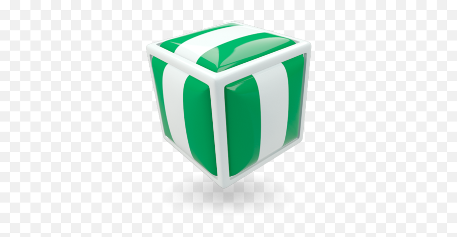 Cube Icon Illustration Of Flag Nigeria - Solid Png,Nigeria Flag Icon