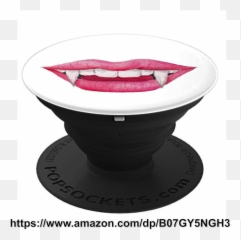 Watercolor Vampire Teeth Popsockets Grip Stuff Pinterest - Lipstick Png,Vampire Teeth Png