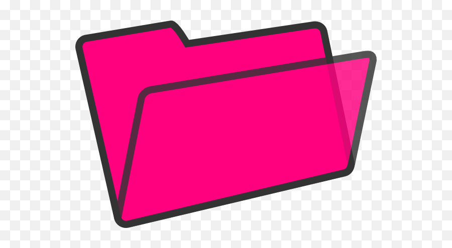 Jpg Royalty Free Library Clip Art - Hot Pink Folder Png,Icon For Folders