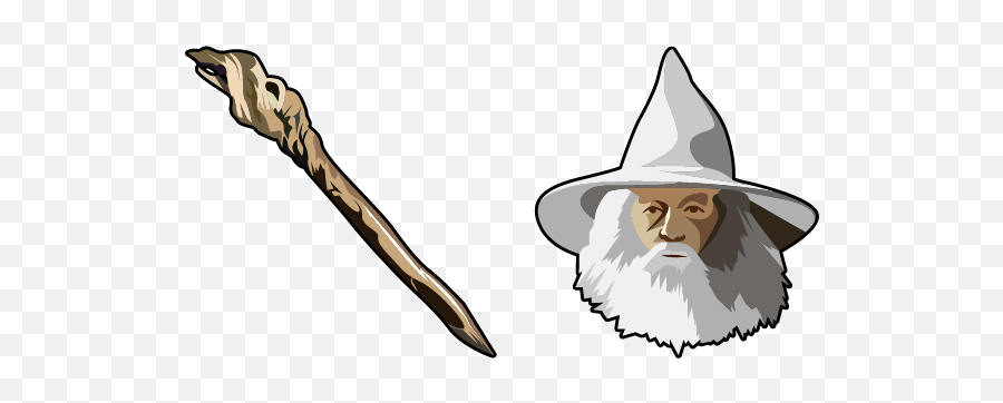 Lotr Gandalf The Grey U0026 Wizard Staff Cursor - Sweezy Custom Gandalf Staff Png,Wizard Icon Free