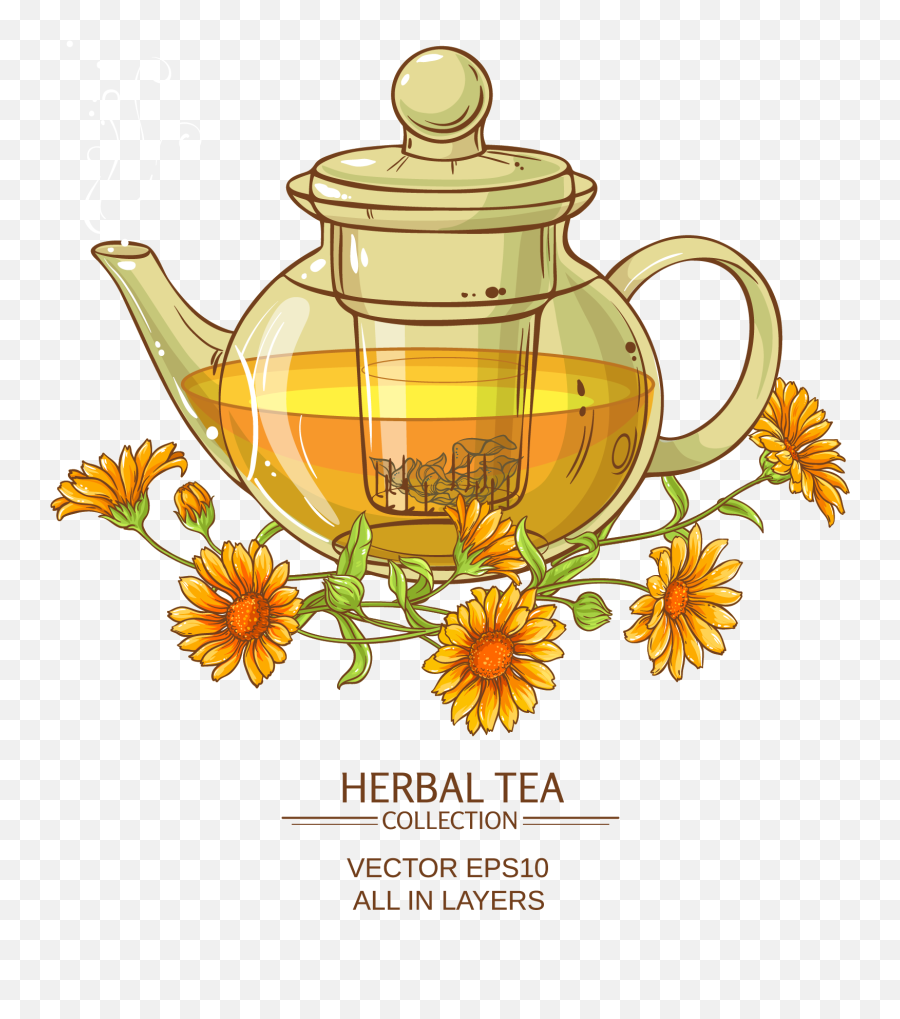 Library Of Flower Teapot Svg Black And White Png Files