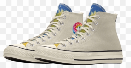 Millie Bobby Brown Just Released Her Own Line Of Tie - Dye Sage Green High Top Converse Png,Star Icon 70 By 70